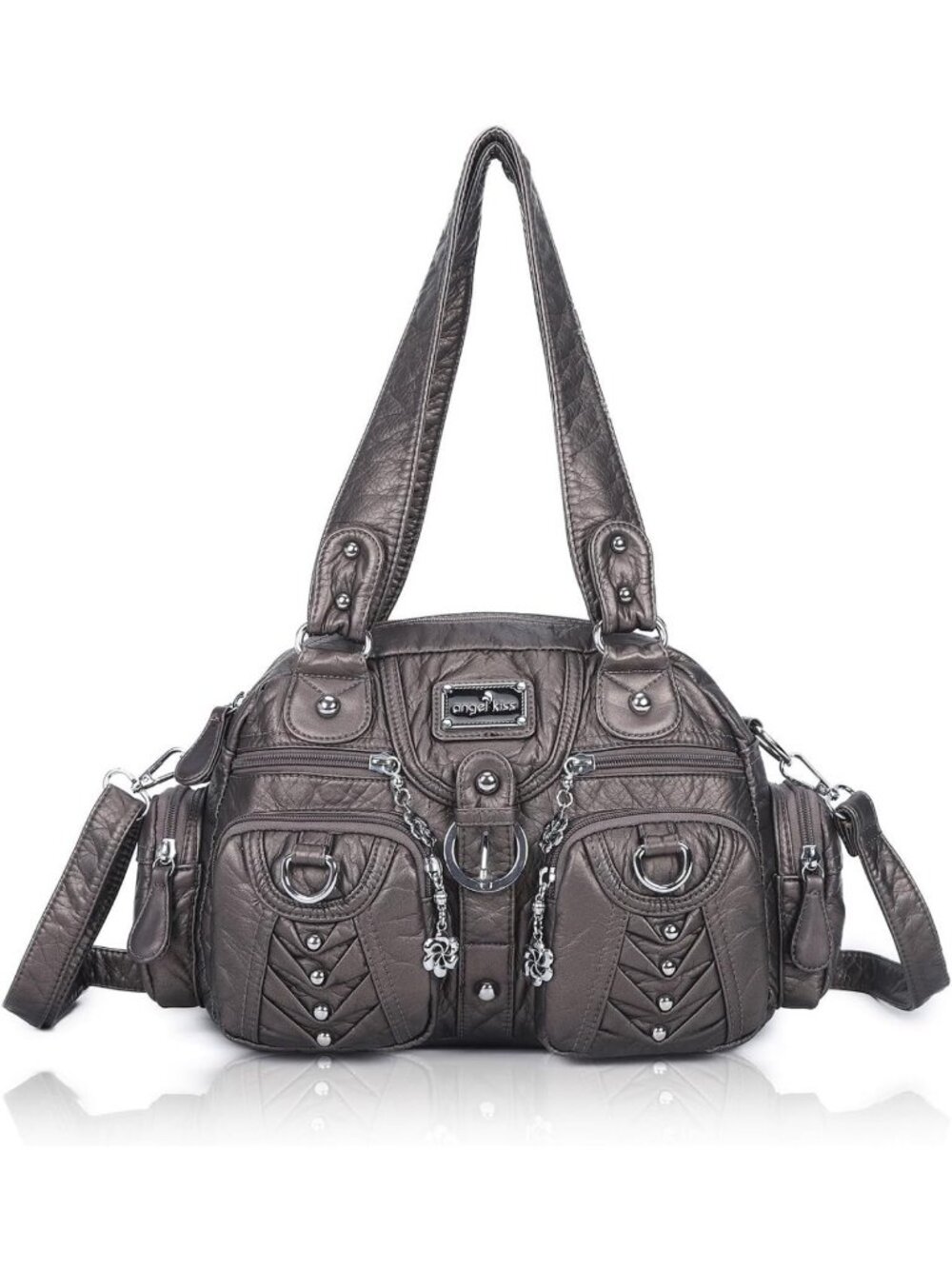 Chic Small Crossbody Handbag for Women | Soft Multi-Pocket Hobo Purse
